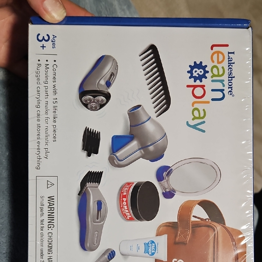 Lakeshore Learning & Play Grooming Set✂️ "MY FIRST SHAVING KIT" 🪒